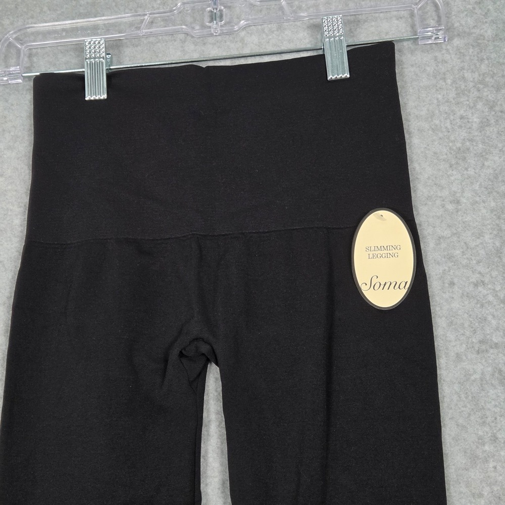 Soma NEW Womens XS Slimming Legging Black High Waisted Compression